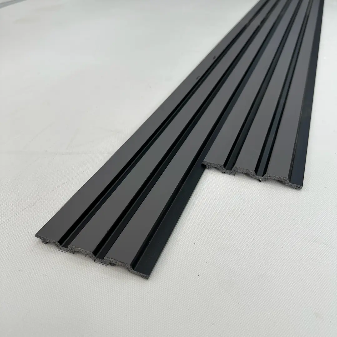 12x280 cm  ALBA ANTRASİT SİYAH POLİMER DUVAR LAMBRİ KAPLAMA PANELİ