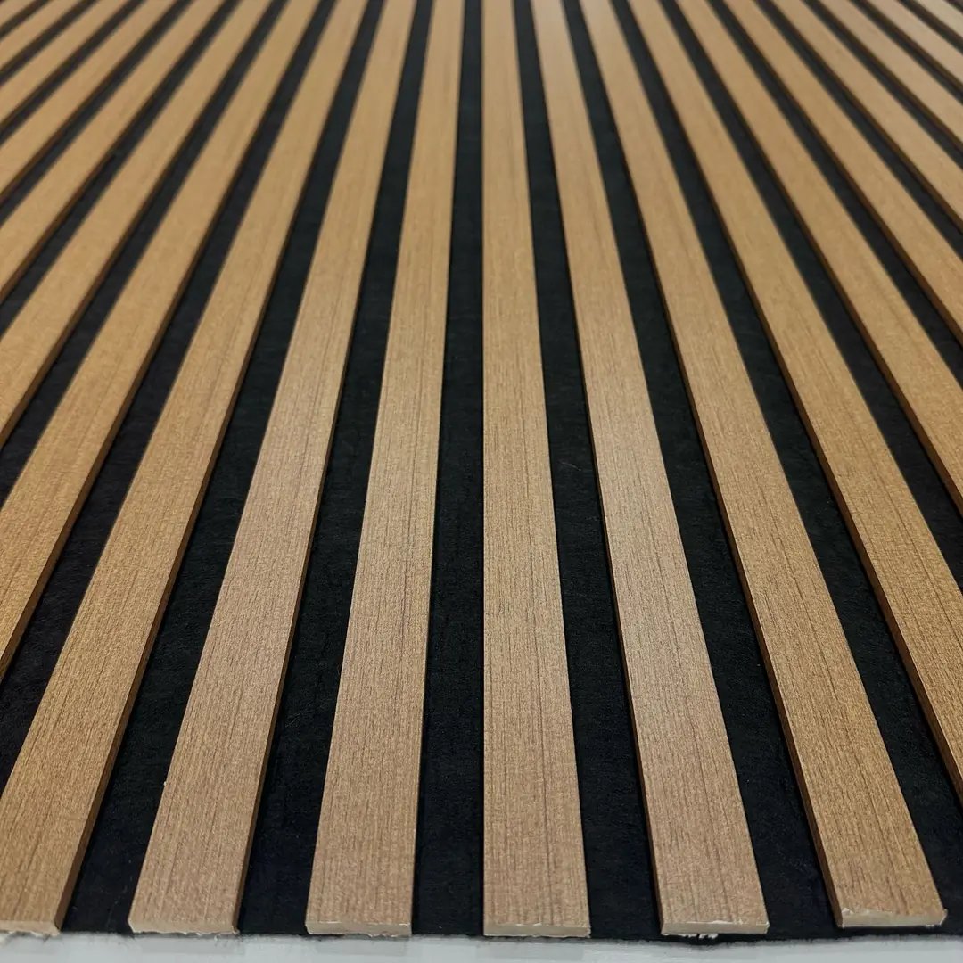 60x275 cm Teak Akustik Slim Duvar Paneli-2