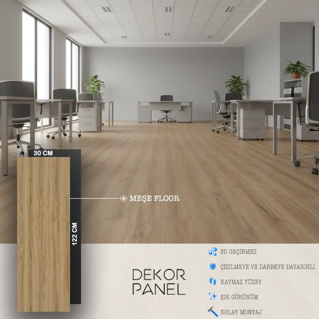 30x122 SPC Zemin Kaplama Meşe Floor 501