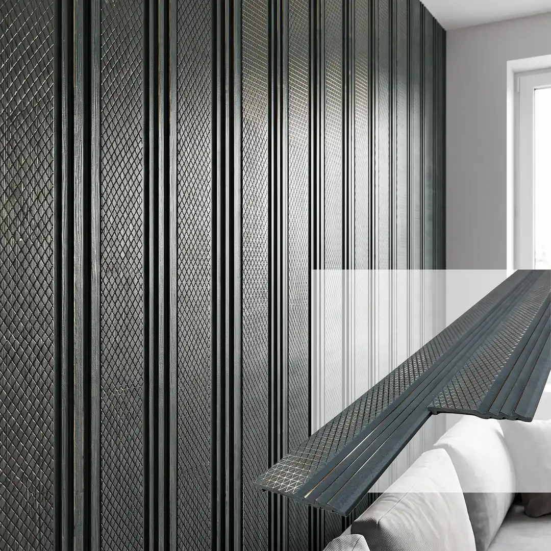 12x280 cm DELUXE GOLD-ANTRASİT POLİMER DUVAR PANELİ