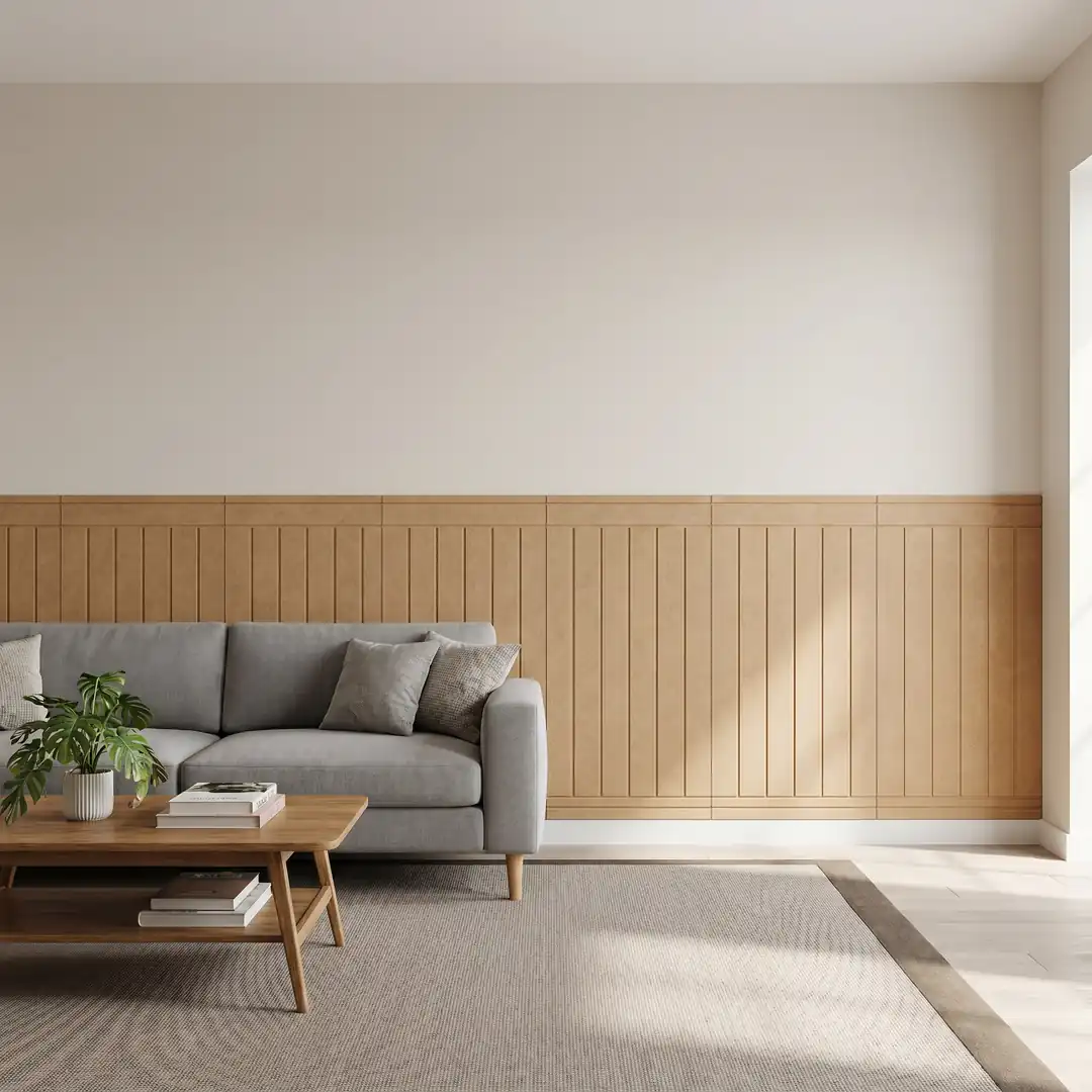 İskandinav Mdf Duvar Paneli 54x104 cm Düz Fugalı-2