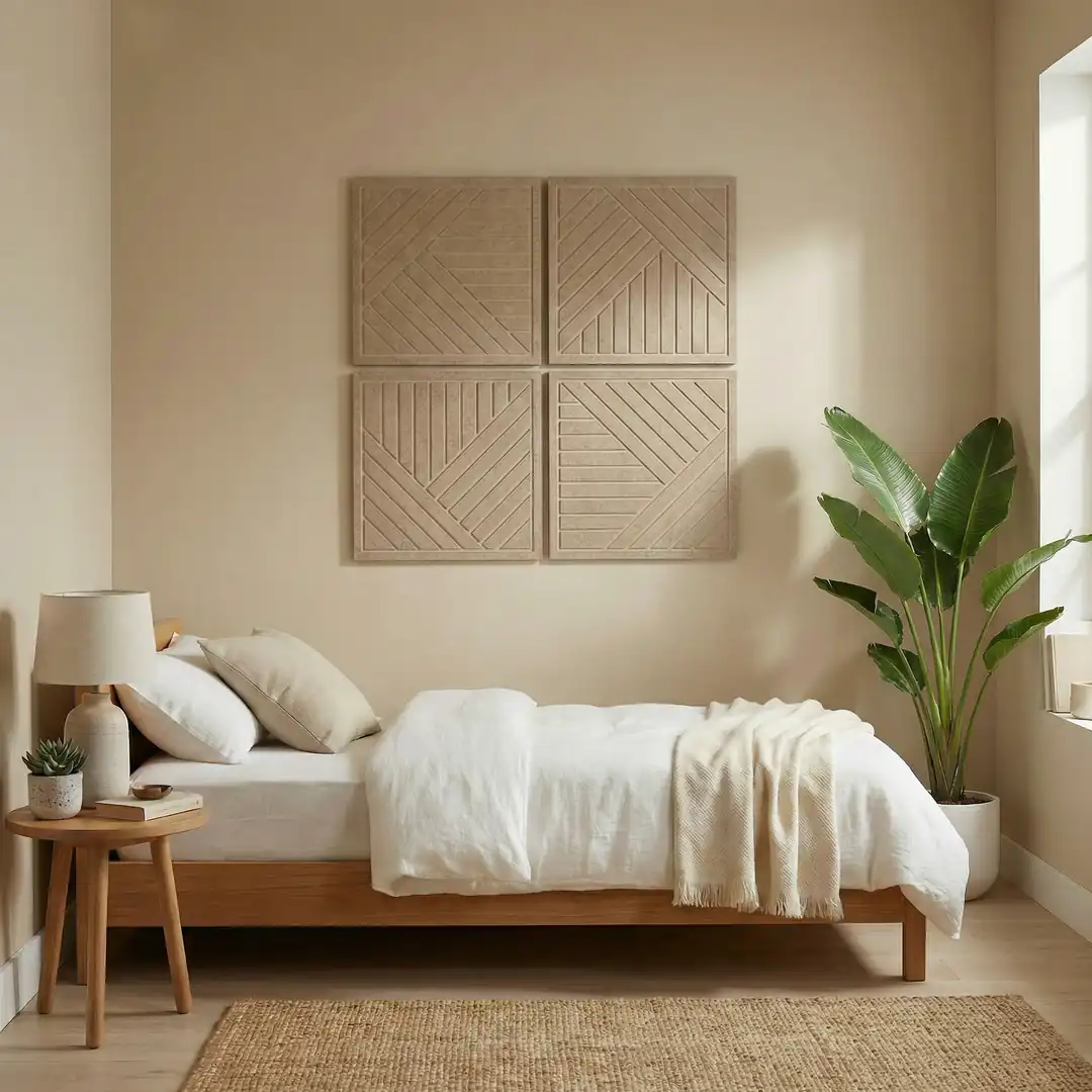 İskandinav Kare Dubai Mdf Duvar Paneli 48x48 cm-2