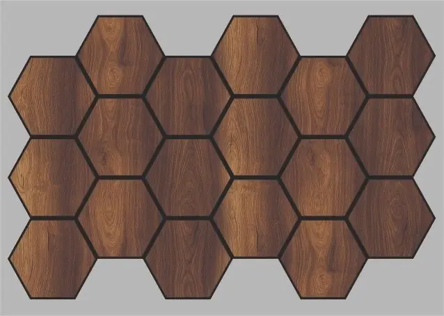 Hamilton Jr Hexagon Akustik Panel 87x57 cm