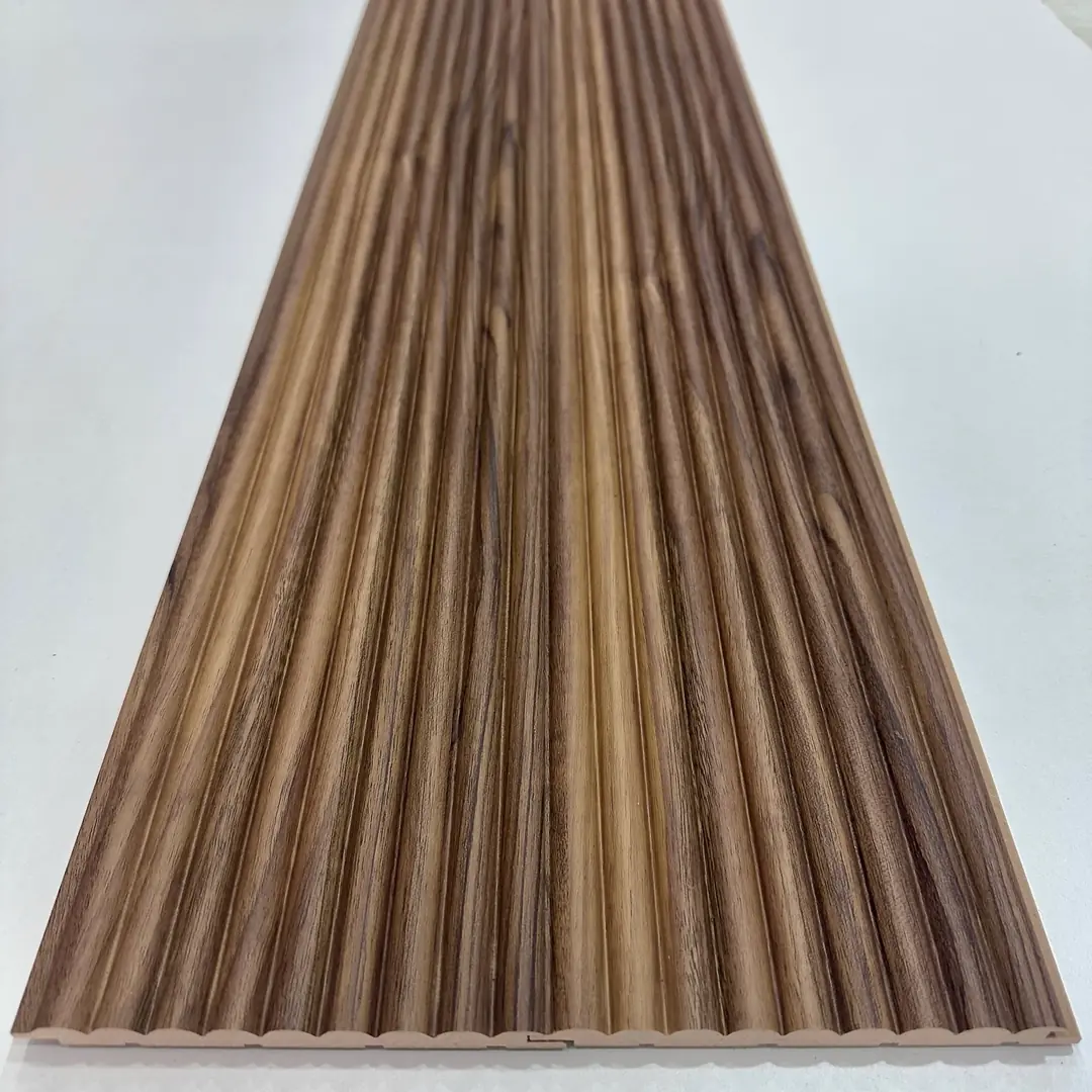 Cloe 15x280 cm Hareli Ceviz Mdf Duvar Paneli
