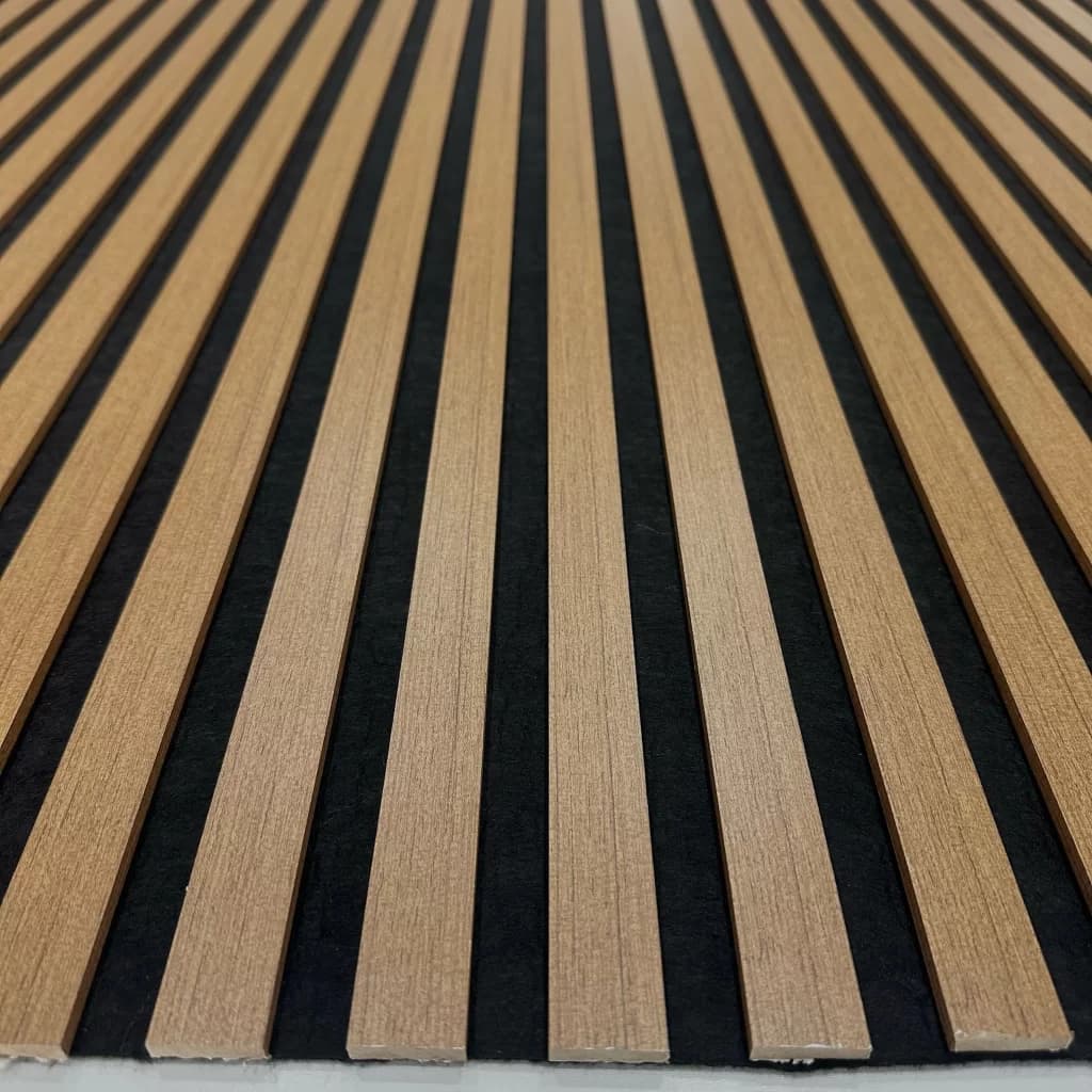 60x275 cm Teak Akustik Slim Duvar Paneli-2