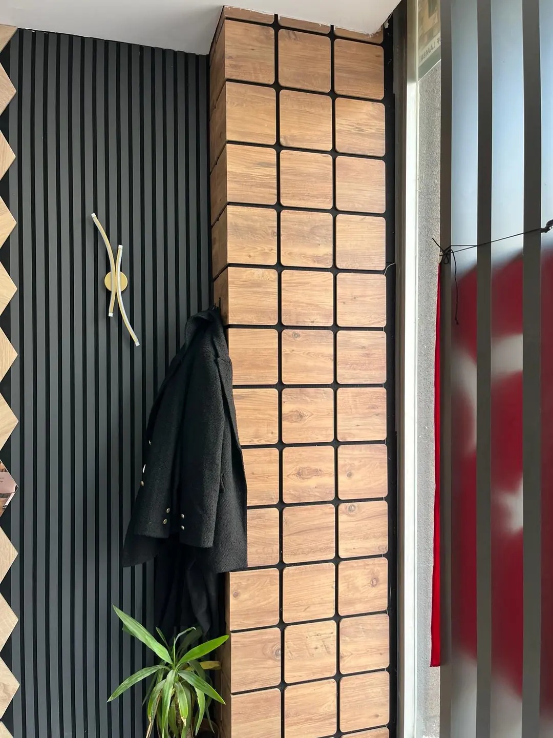 TEAK KARE AKUSTİK DUVAR PANELİ 60X60-2