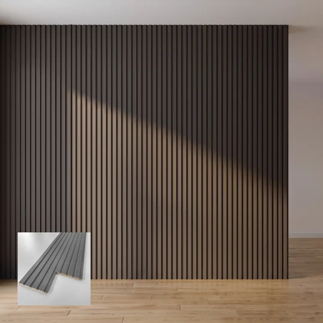 Tetra 15x280 cm Antrasit(Linyit) Mdf Duvar Paneli