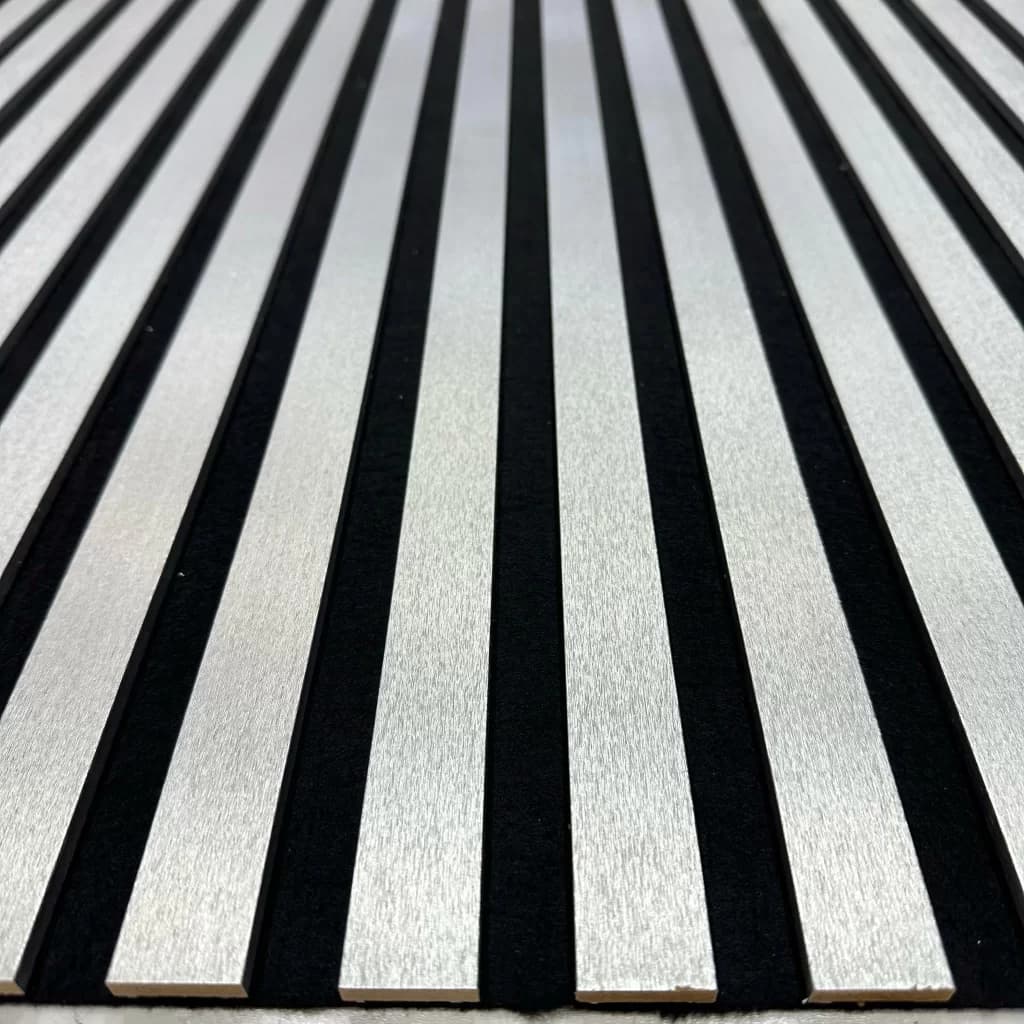100x275 cm Gümüş Akustik Slim Duvar Paneli-2